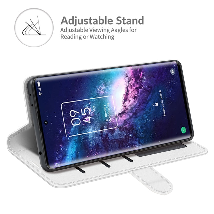 For TCL 20 Pro 5G R64 Texture Single Horizontal Flip Protective Case with Holder & Card Slots & Wallet& Photo Frame
