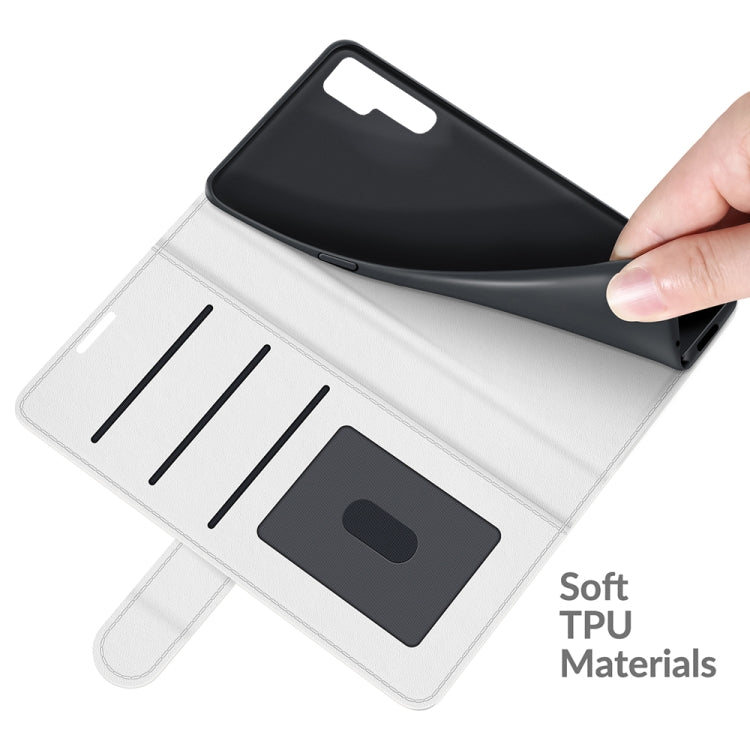 For TCL 20 Pro 5G R64 Texture Single Horizontal Flip Protective Case with Holder & Card Slots & Wallet& Photo Frame