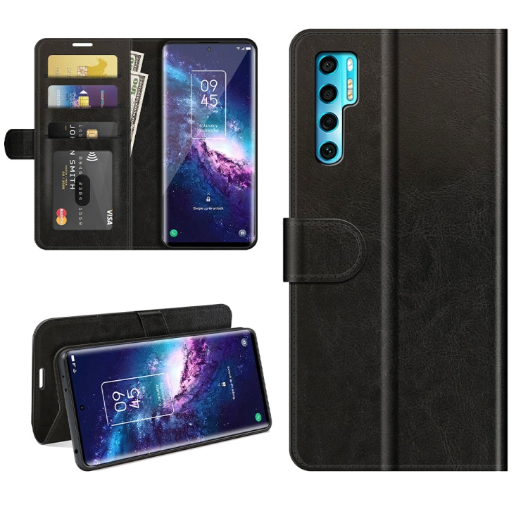 For TCL 20 Pro 5G R64 Texture Single Horizontal Flip Protective Case with Holder & Card Slots & Wallet& Photo Frame