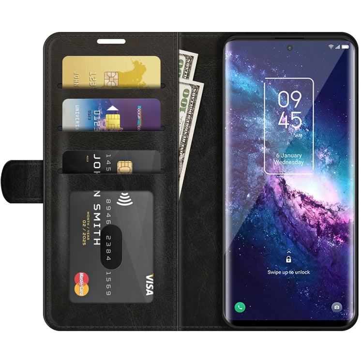 For TCL 20 Pro 5G R64 Texture Single Horizontal Flip Protective Case with Holder & Card Slots & Wallet& Photo Frame