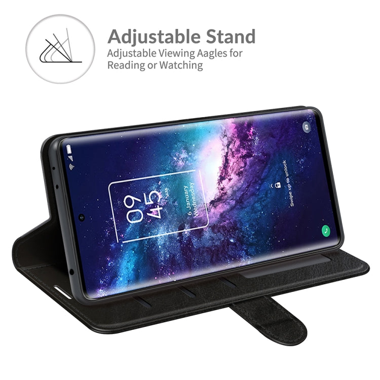 For TCL 20 Pro 5G R64 Texture Single Horizontal Flip Protective Case with Holder & Card Slots & Wallet& Photo Frame