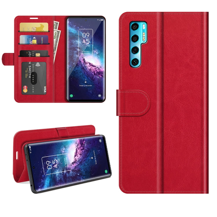 For TCL 20 Pro 5G R64 Texture Single Horizontal Flip Protective Case with Holder & Card Slots & Wallet& Photo Frame