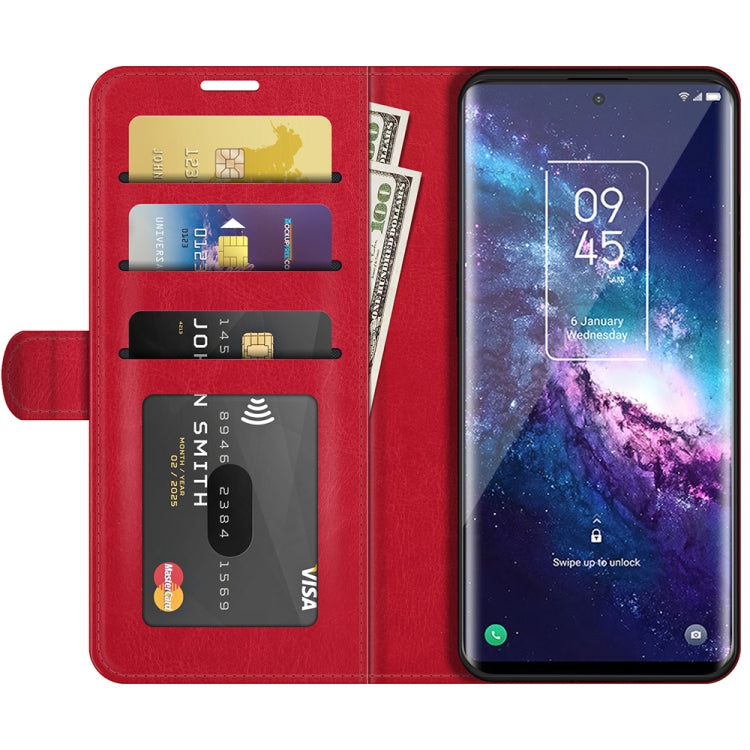 For TCL 20 Pro 5G R64 Texture Single Horizontal Flip Protective Case with Holder & Card Slots & Wallet& Photo Frame