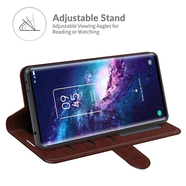 For TCL 20 Pro 5G R64 Texture Single Horizontal Flip Protective Case with Holder & Card Slots & Wallet& Photo Frame