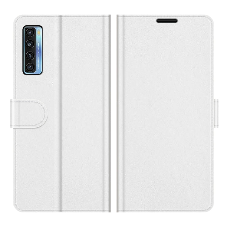 For TCL 20S / 20 5G / 20L R64 Texture Single Horizontal Flip Protective Case with Holder & Card Slots & Wallet& Photo Frame