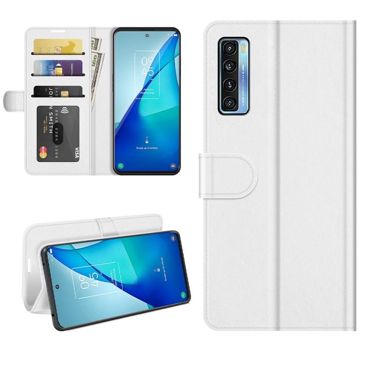 For TCL 20S / 20 5G / 20L R64 Texture Single Horizontal Flip Protective Case with Holder & Card Slots & Wallet& Photo Frame