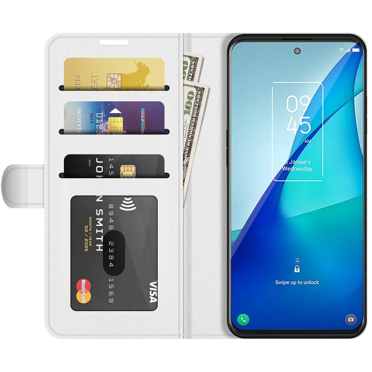 For TCL 20S / 20 5G / 20L R64 Texture Single Horizontal Flip Protective Case with Holder & Card Slots & Wallet& Photo Frame