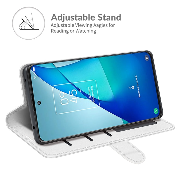 For TCL 20S / 20 5G / 20L R64 Texture Single Horizontal Flip Protective Case with Holder & Card Slots & Wallet& Photo Frame
