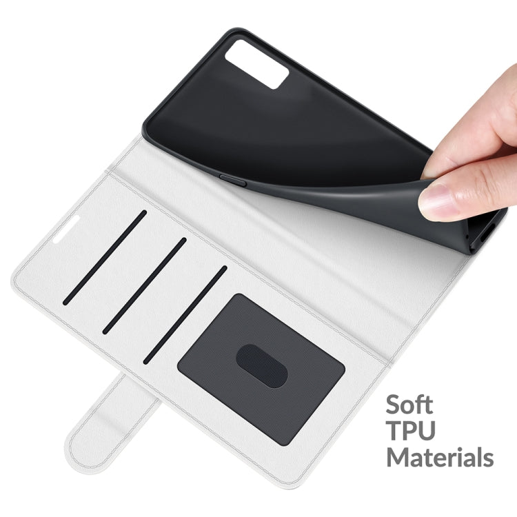 For TCL 20S / 20 5G / 20L R64 Texture Single Horizontal Flip Protective Case with Holder & Card Slots & Wallet& Photo Frame