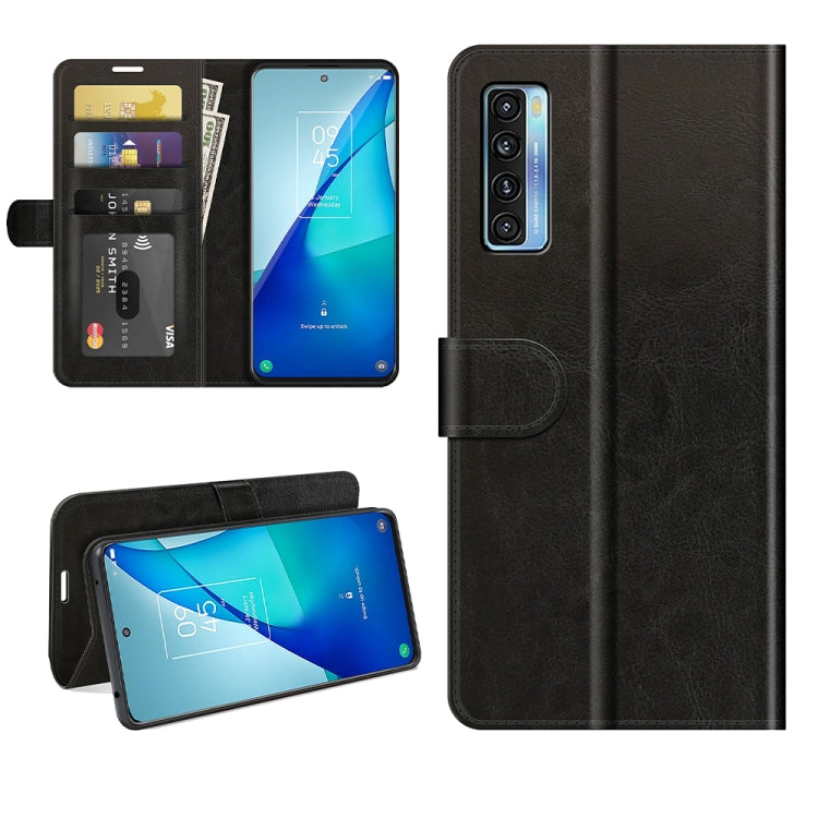 For TCL 20S / 20 5G / 20L R64 Texture Single Horizontal Flip Protective Case with Holder & Card Slots & Wallet& Photo Frame