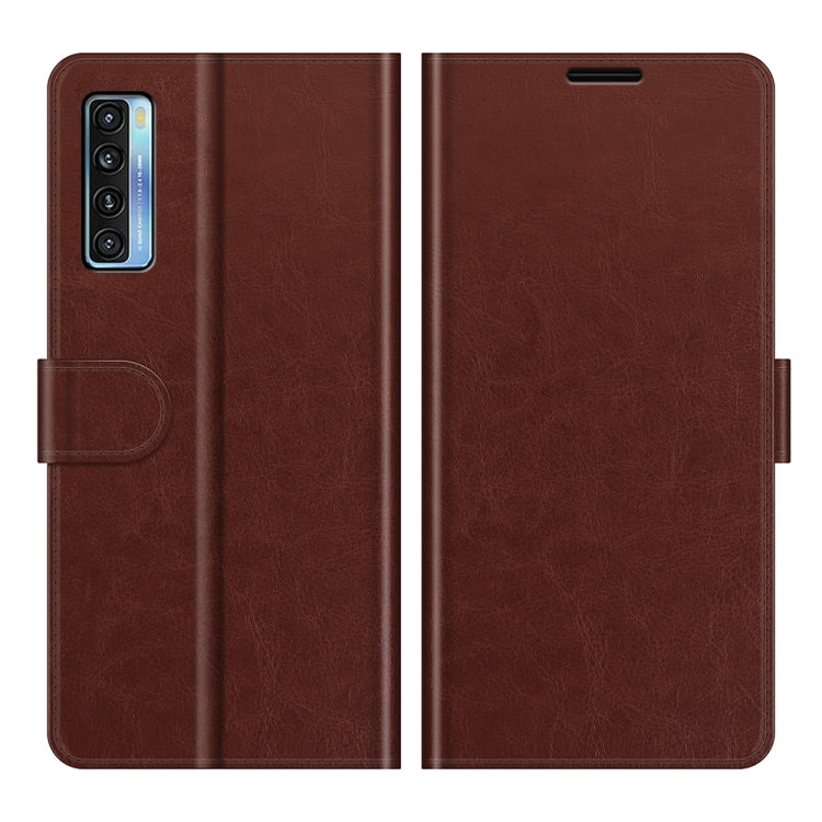 For TCL 20S / 20 5G / 20L R64 Texture Single Horizontal Flip Protective Case with Holder & Card Slots & Wallet& Photo Frame