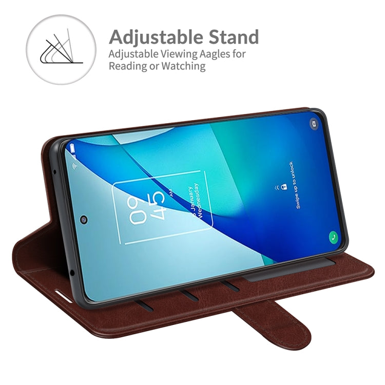 For TCL 20S / 20 5G / 20L R64 Texture Single Horizontal Flip Protective Case with Holder & Card Slots & Wallet& Photo Frame