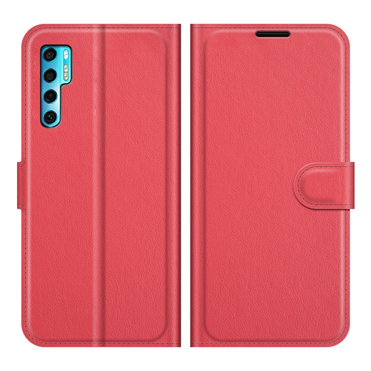 For TCL 20 Pro 5G Litchi Texture Horizontal Flip Protective Case with Holder & Card Slots & Wallet