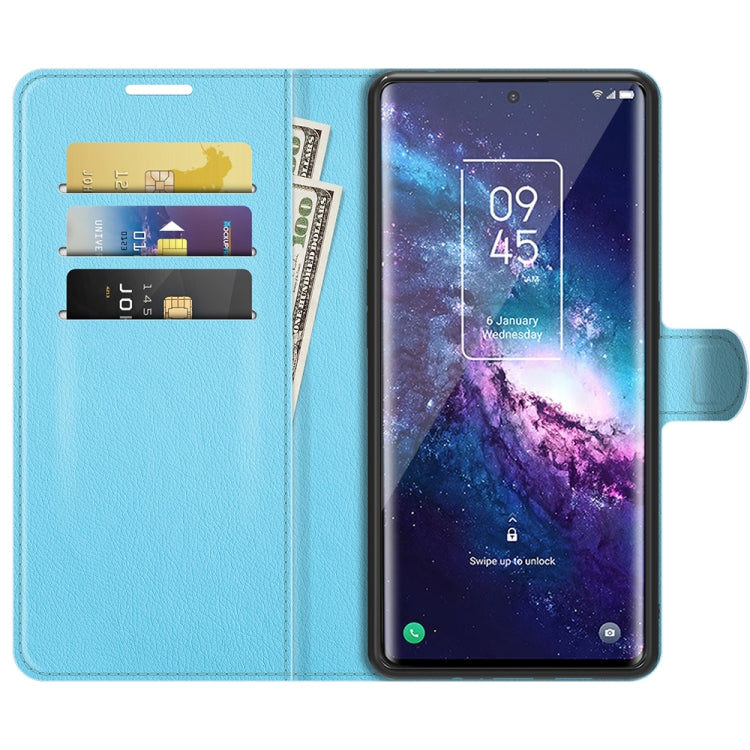 For TCL 20 Pro 5G Litchi Texture Horizontal Flip Protective Case with Holder & Card Slots & Wallet
