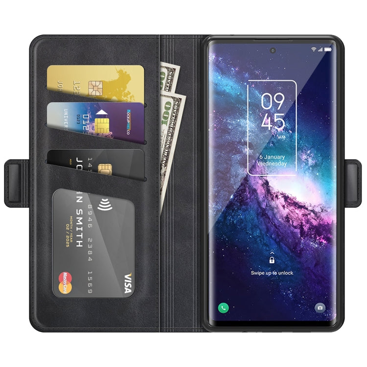 For TCL 20 Pro 5G Dual-side Magnetic Buckle Horizontal Flip Leather Case with Holder & Card Slots & Wallet