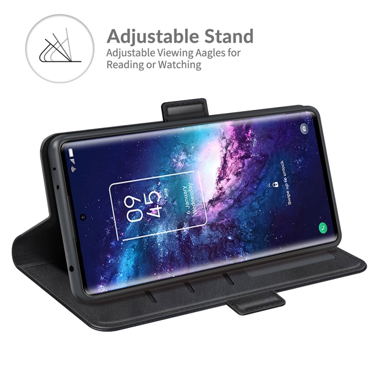 For TCL 20 Pro 5G Dual-side Magnetic Buckle Horizontal Flip Leather Case with Holder & Card Slots & Wallet