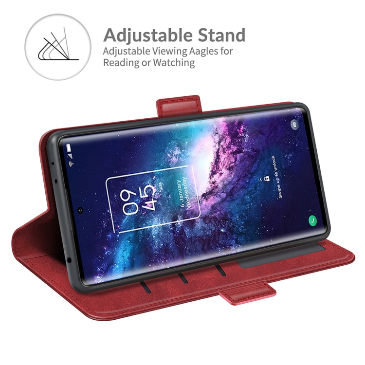 For TCL 20 Pro 5G Dual-side Magnetic Buckle Horizontal Flip Leather Case with Holder & Card Slots & Wallet