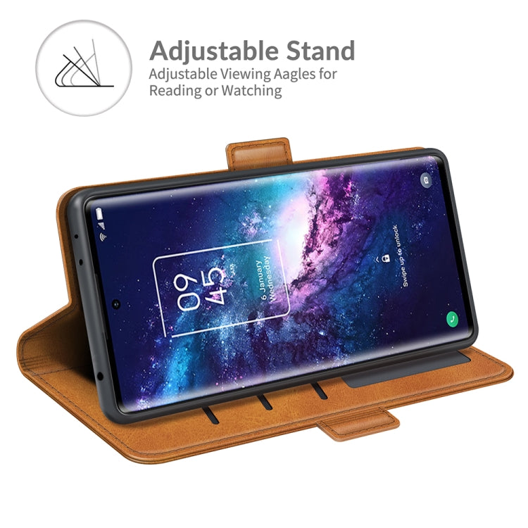 For TCL 20 Pro 5G Dual-side Magnetic Buckle Horizontal Flip Leather Case with Holder & Card Slots & Wallet
