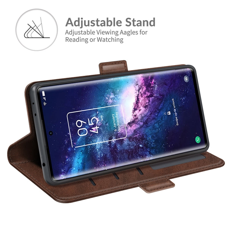 For TCL 20 Pro 5G Dual-side Magnetic Buckle Horizontal Flip Leather Case with Holder & Card Slots & Wallet