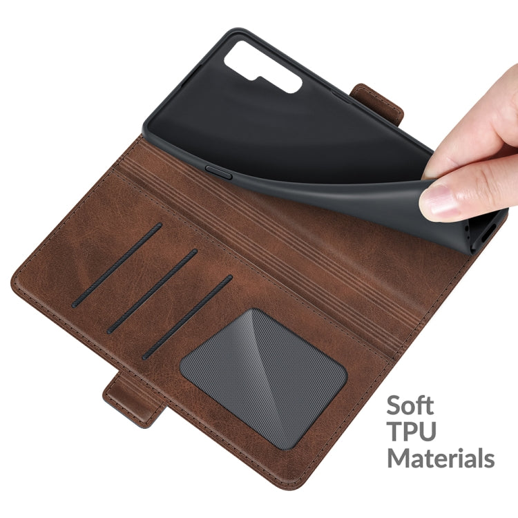 For TCL 20 Pro 5G Dual-side Magnetic Buckle Horizontal Flip Leather Case with Holder & Card Slots & Wallet