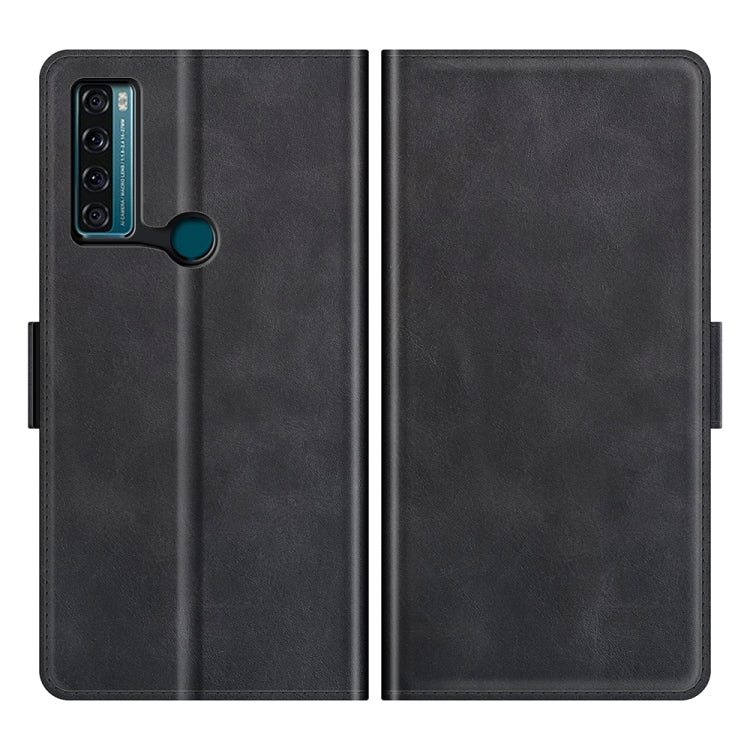 For TCL 20 SE Dual-side Magnetic Buckle Horizontal Flip Leather Case with Holder & Card Slots & Wallet