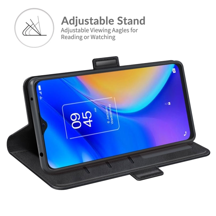 For TCL 20 SE Dual-side Magnetic Buckle Horizontal Flip Leather Case with Holder & Card Slots & Wallet