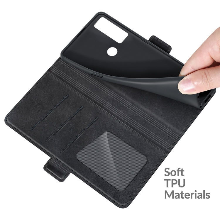 For TCL 20 SE Dual-side Magnetic Buckle Horizontal Flip Leather Case with Holder & Card Slots & Wallet