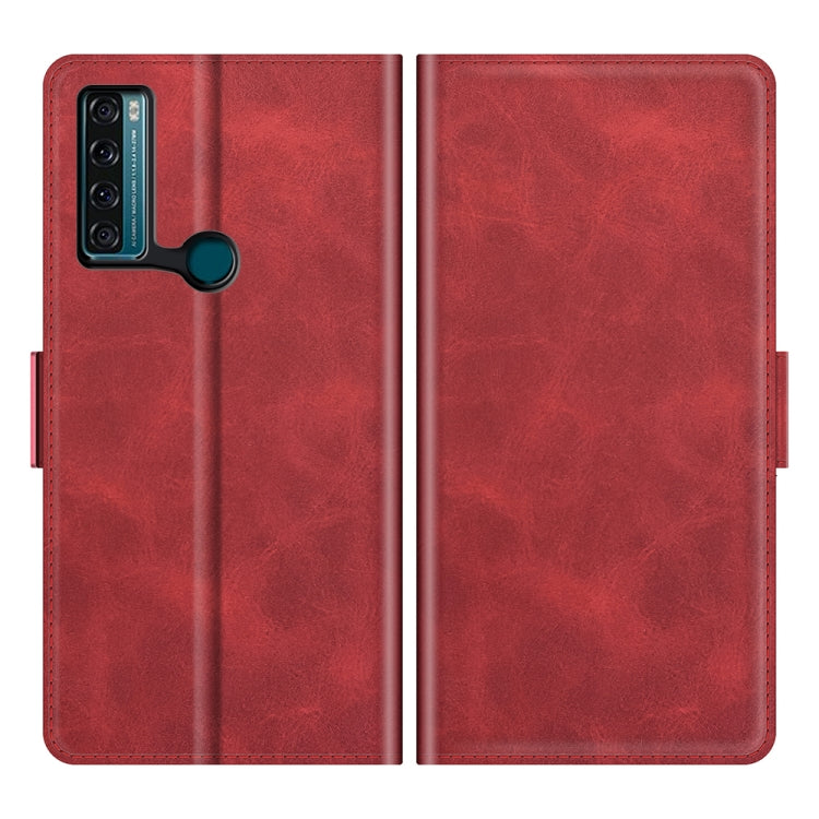 For TCL 20 SE Dual-side Magnetic Buckle Horizontal Flip Leather Case with Holder & Card Slots & Wallet