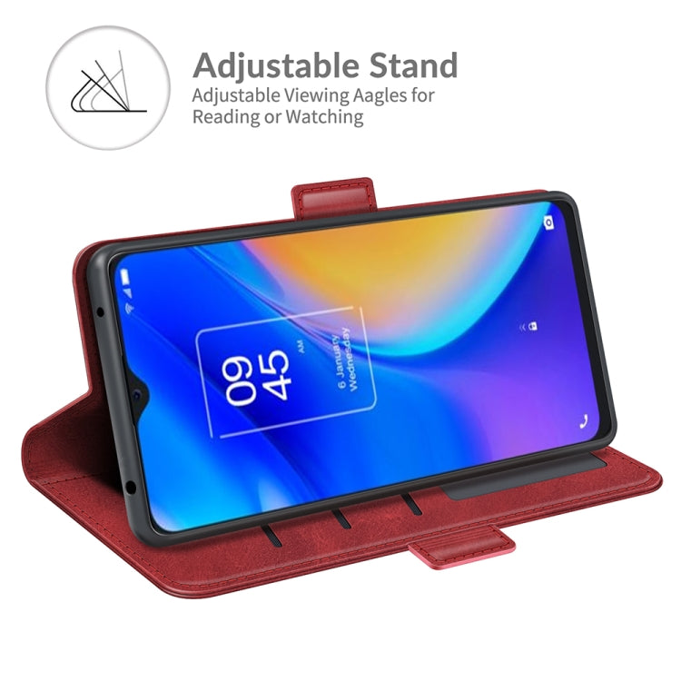 For TCL 20 SE Dual-side Magnetic Buckle Horizontal Flip Leather Case with Holder & Card Slots & Wallet