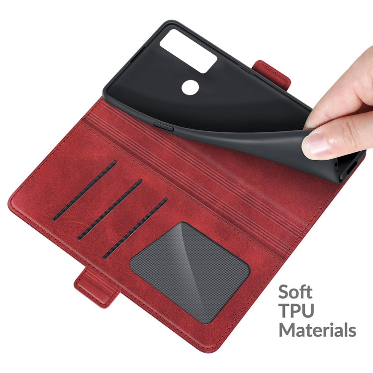 For TCL 20 SE Dual-side Magnetic Buckle Horizontal Flip Leather Case with Holder & Card Slots & Wallet