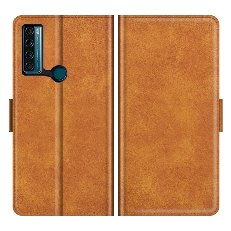For TCL 20 SE Dual-side Magnetic Buckle Horizontal Flip Leather Case with Holder & Card Slots & Wallet