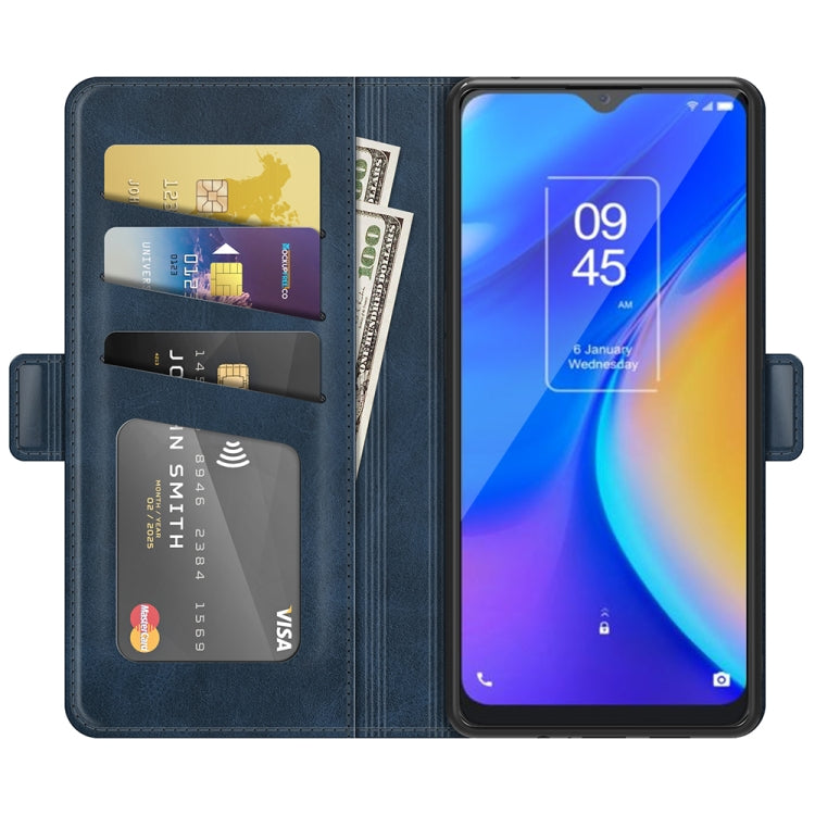 For TCL 20 SE Dual-side Magnetic Buckle Horizontal Flip Leather Case with Holder & Card Slots & Wallet