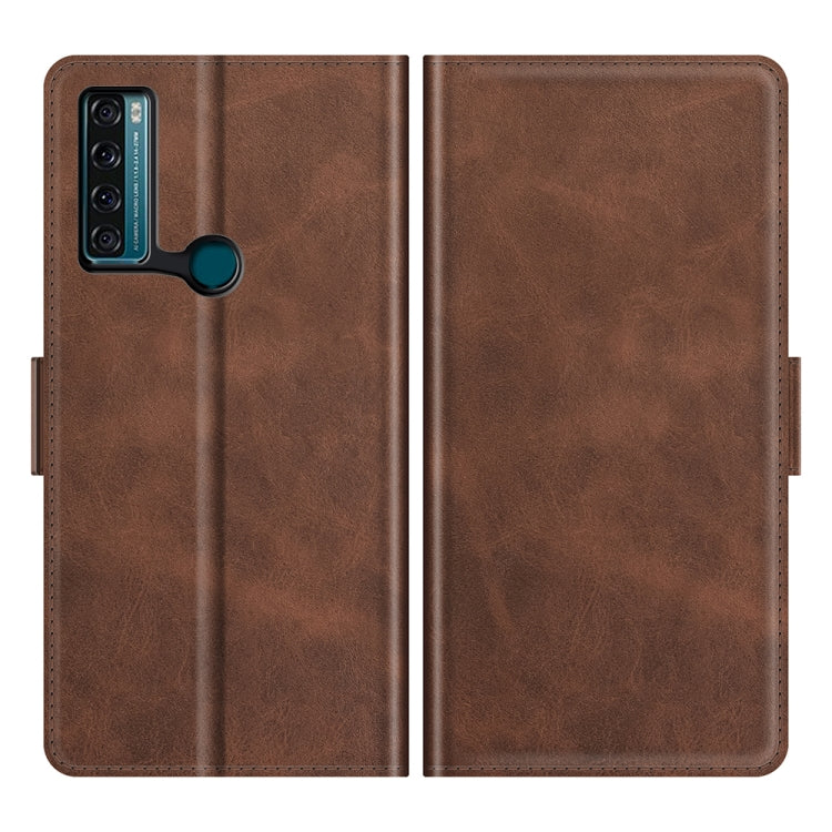 For TCL 20 SE Dual-side Magnetic Buckle Horizontal Flip Leather Case with Holder & Card Slots & Wallet