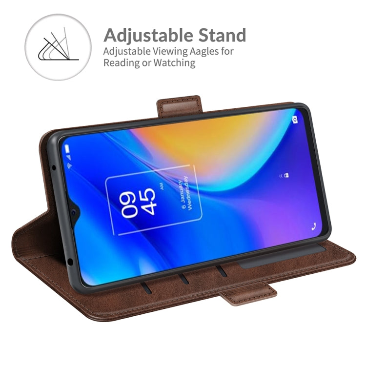 For TCL 20 SE Dual-side Magnetic Buckle Horizontal Flip Leather Case with Holder & Card Slots & Wallet