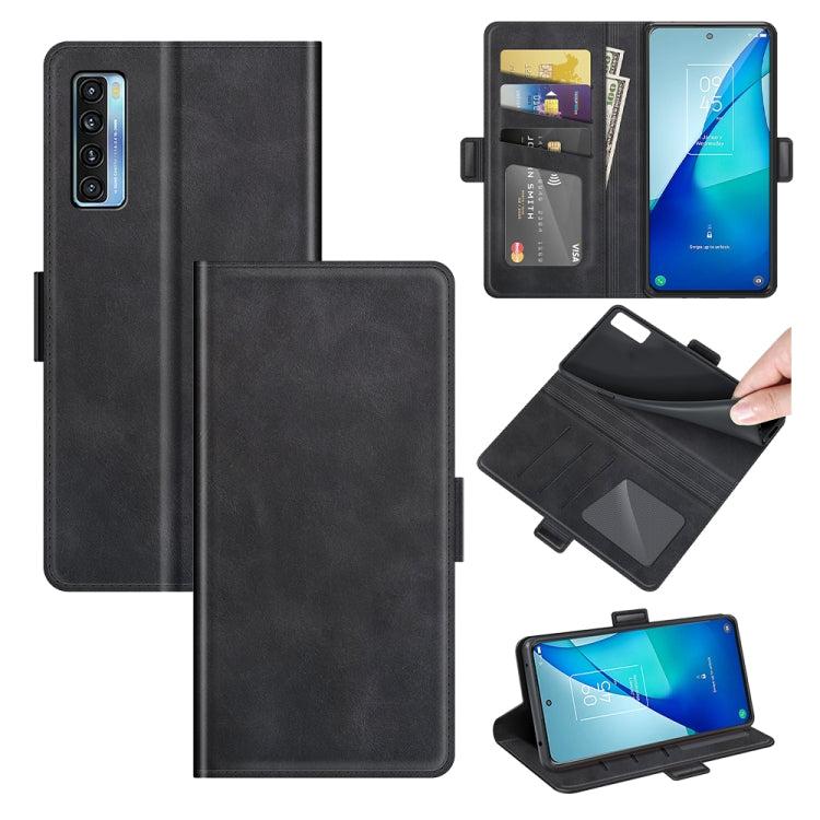For TCL 20S / 20 5G / 20L Dual-side Magnetic Buckle Horizontal Flip Leather Case with Holder & Card Slots & Wallet