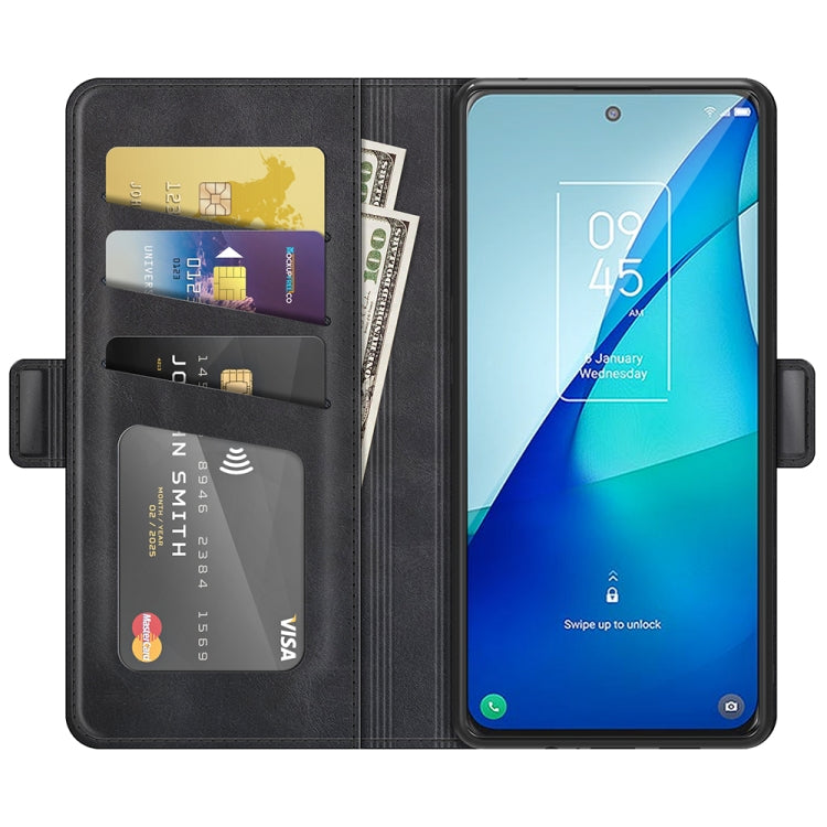 For TCL 20S / 20 5G / 20L Dual-side Magnetic Buckle Horizontal Flip Leather Case with Holder & Card Slots & Wallet
