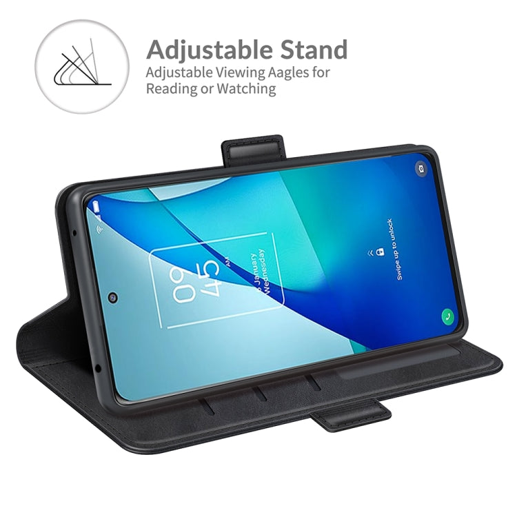 For TCL 20S / 20 5G / 20L Dual-side Magnetic Buckle Horizontal Flip Leather Case with Holder & Card Slots & Wallet