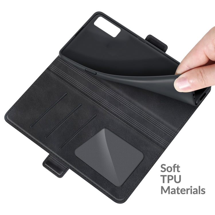 For TCL 20S / 20 5G / 20L Dual-side Magnetic Buckle Horizontal Flip Leather Case with Holder & Card Slots & Wallet