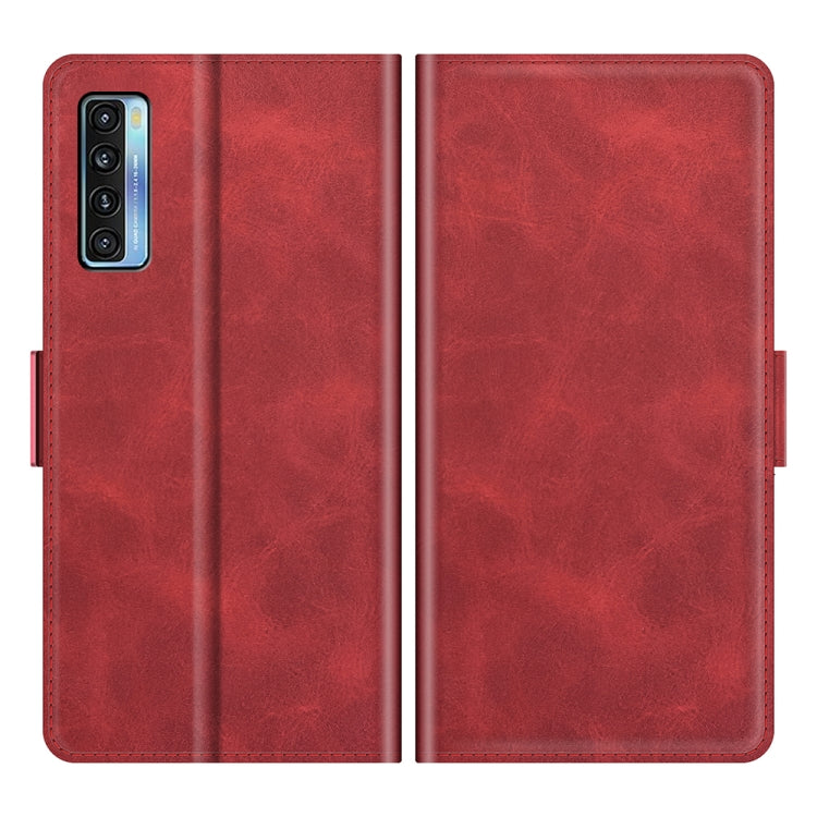 For TCL 20S / 20 5G / 20L Dual-side Magnetic Buckle Horizontal Flip Leather Case with Holder & Card Slots & Wallet