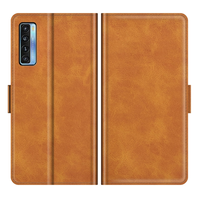 For TCL 20S / 20 5G / 20L Dual-side Magnetic Buckle Horizontal Flip Leather Case with Holder & Card Slots & Wallet