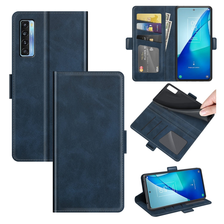 For TCL 20S / 20 5G / 20L Dual-side Magnetic Buckle Horizontal Flip Leather Case with Holder & Card Slots & Wallet