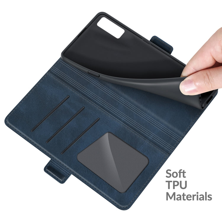 For TCL 20S / 20 5G / 20L Dual-side Magnetic Buckle Horizontal Flip Leather Case with Holder & Card Slots & Wallet