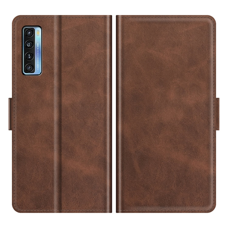For TCL 20S / 20 5G / 20L Dual-side Magnetic Buckle Horizontal Flip Leather Case with Holder & Card Slots & Wallet