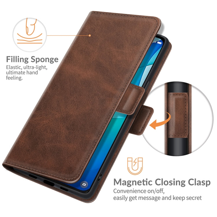 For TCL 20S / 20 5G / 20L Dual-side Magnetic Buckle Horizontal Flip Leather Case with Holder & Card Slots & Wallet