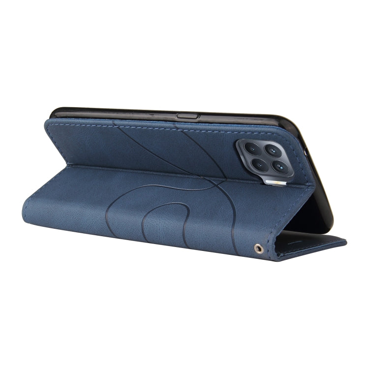 For OPPO F17 Pro / A93 / Reno4 F / Reno4 Lite Dual-color Splicing Horizontal Flip PU Leather Case with Holder & Card Slots & Wallet