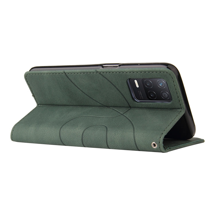 For OPPO Realme V13 5G Dual-color Splicing Horizontal Flip PU Leather Case with Holder & Card Slots & Wallet