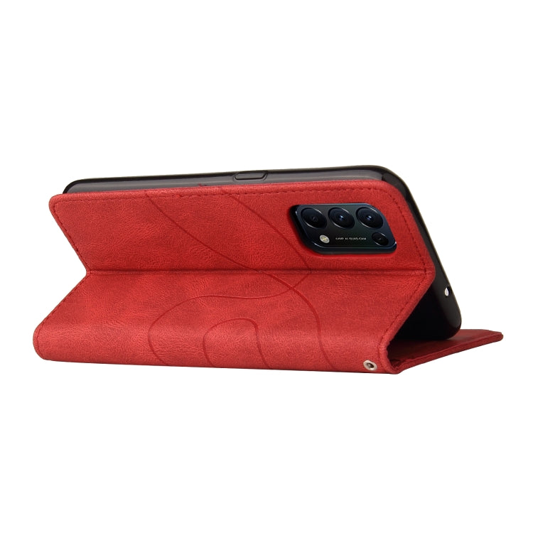 For OPPO Reno5 5G / Find X3 Lite Dual-color Splicing Horizontal Flip PU Leather Case with Holder & Card Slots & Wallet