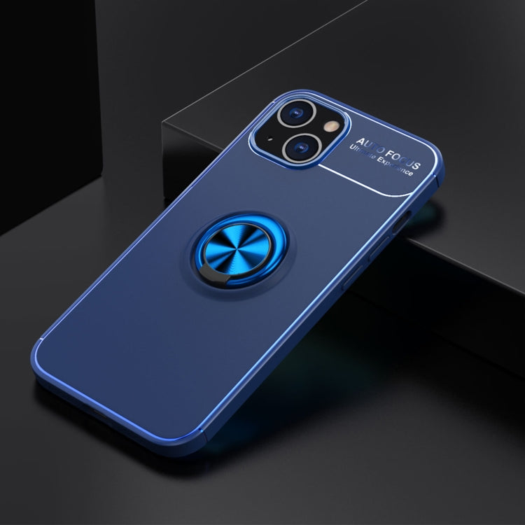 For iPhone 13 Metal Ring Holder 360 Degree Rotating TPU Case
