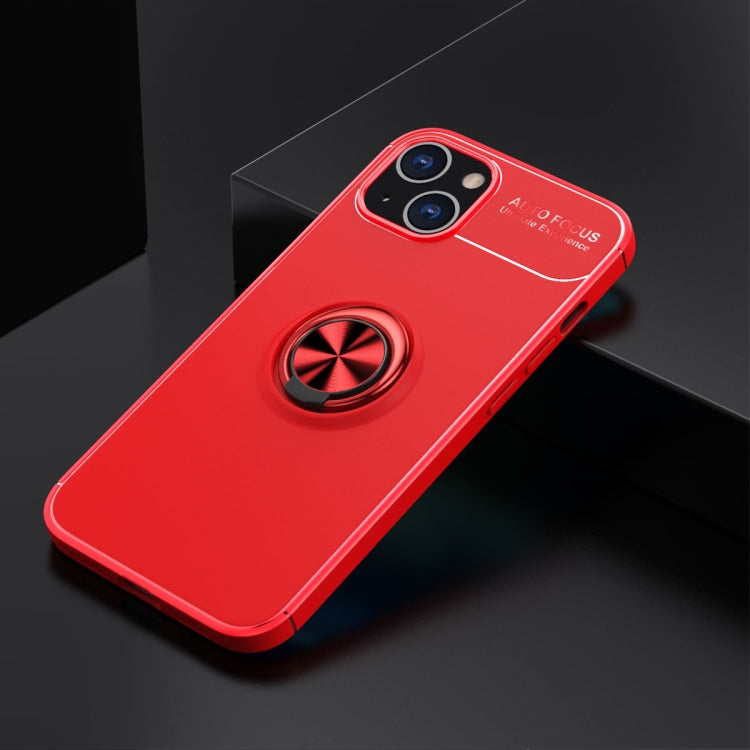 For iPhone 13 Metal Ring Holder 360 Degree Rotating TPU Case