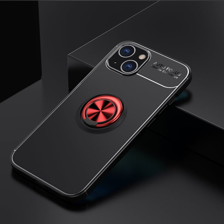 For iPhone 13 Metal Ring Holder 360 Degree Rotating TPU Case